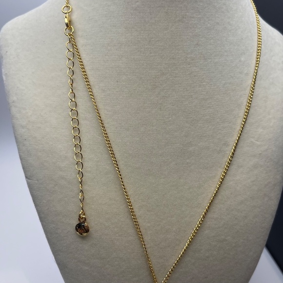 MAYAMAR 24K Gold Plated Polished Moon & Stars 18"+3.5" Necklace - Picture 4 of 5
